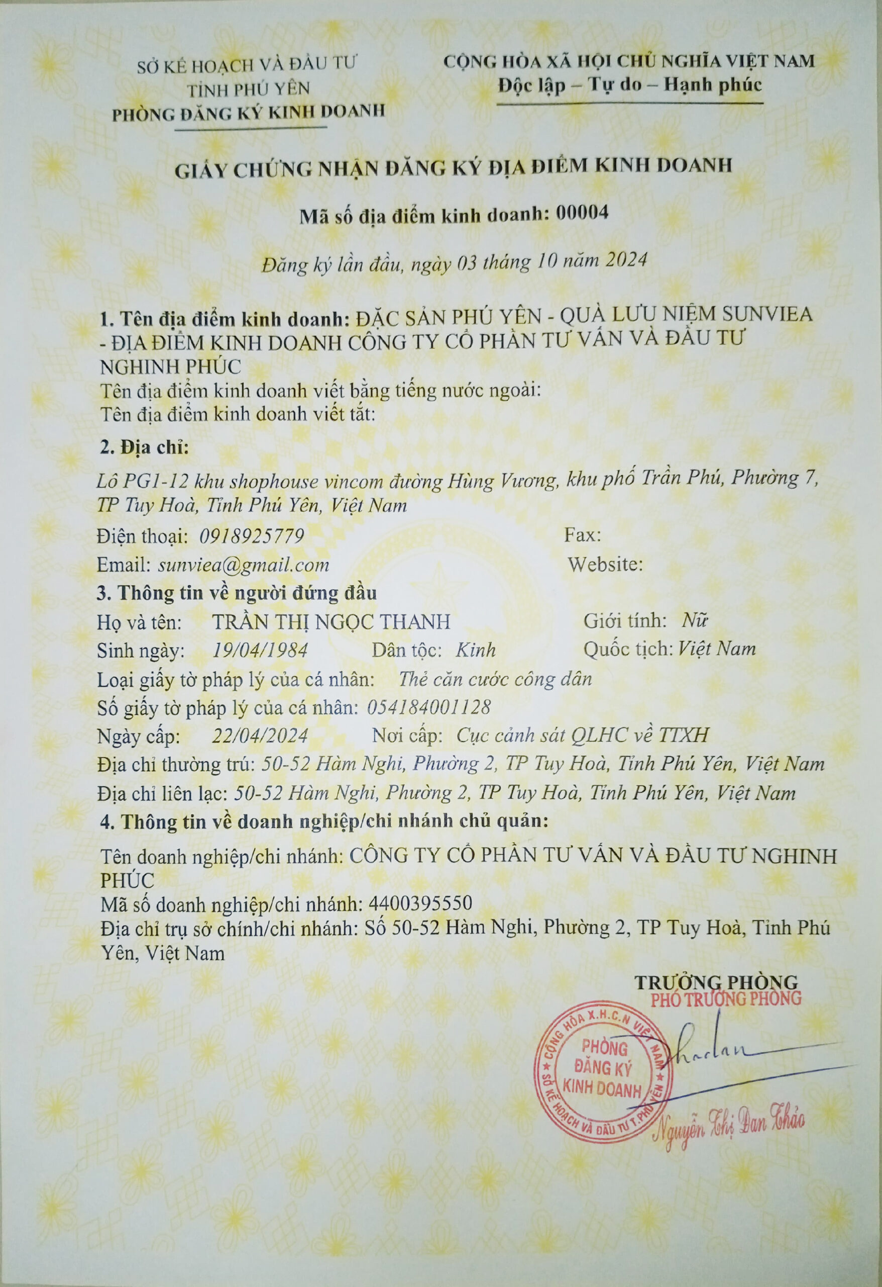 0 DKKD Dac san Sunviea Vincom Phu Yen scaled